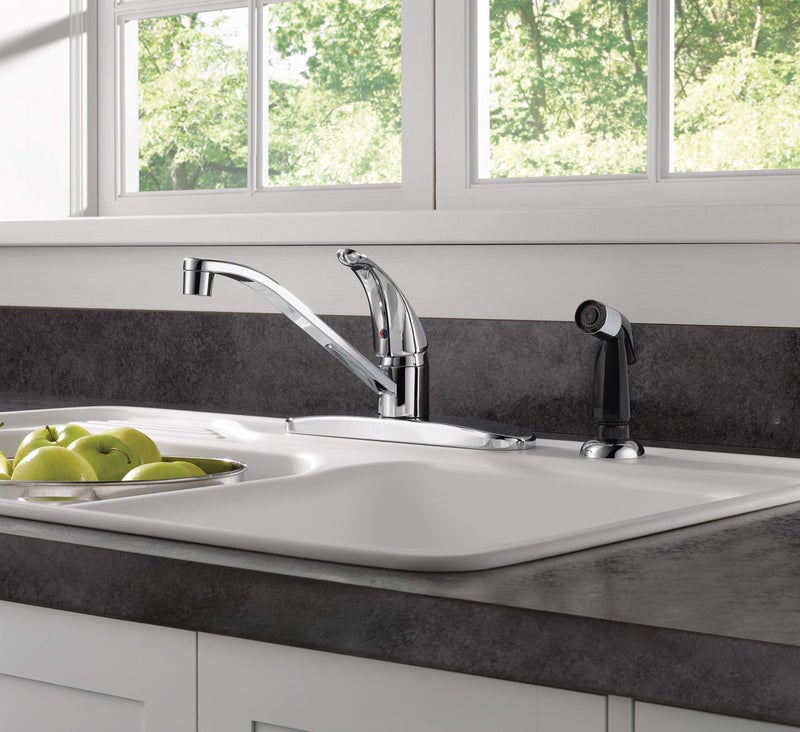 Peerless Single-Handle Kitchen Sink Faucet with Side Sprayer, Chrome P115LF - Image 4